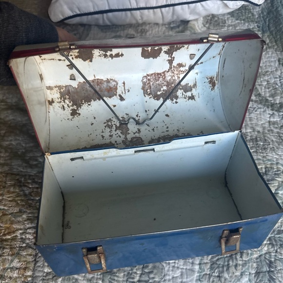 Vintage 1960s Aladdin U.S. Mail Dome Top Metal Lunchbox (No Thermos) - Picture 6 of 12